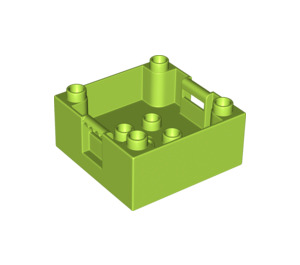 LEGO Lime Box with Handle 4 x 4 x 1.5 (18016 / 47423)