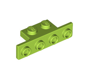 LEGO Limoen Beugel 1 x 2 - 1 x 4 met afgeronde hoeken en vierkante hoeken (28802)