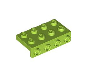 LEGO Limoen Beugel 2 x 4 met 1 x 4 Downwards Plaat (5175)