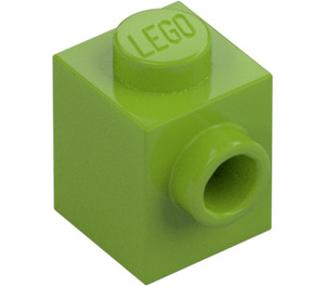 LEGO Lime Mattoncino 1 x 1 con Bottoncino su Uno Lato (87087)