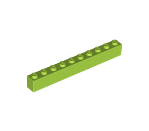 LEGO Lime Brick 1 x 10 (6111)