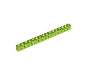 LEGO Lime Brick 1 x 16 with Holes (3703)
