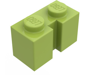 LEGO Limette Stein 1 x 2 mit Nut (4216)