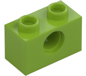 LEGO Lime Brick 1 x 2 with Hole (3700)