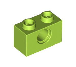 LEGO Lime Brick 1 x 2 with Hole (3700)
