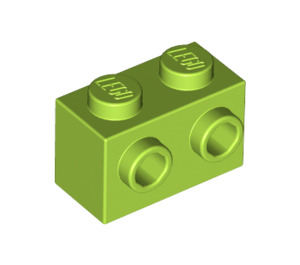LEGO Limette Backstein 1 x 2 mit Bolzen auf Eins Seite (11211)