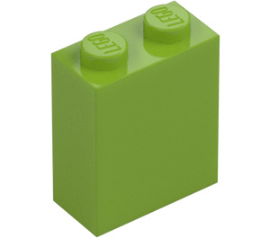 LEGO Lime Klods 1 x 2 x 2 med inde i knops holder (3245)