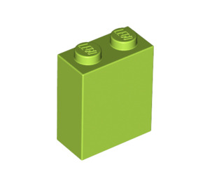 LEGO Lime Brick 1 x 2 x 2 with Inside Stud Holder (3245)