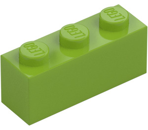 LEGO Lime Brick 1 x 3 (3622 / 45505)