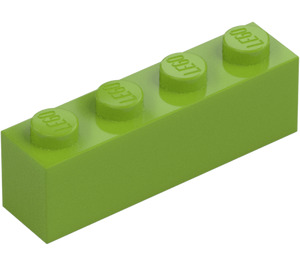 LEGO Limonka Cegła 1 x 4 (3010 / 6146)