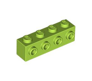 LEGO Lime Brick 1 x 4 with 4 Studs on One Side (30414)