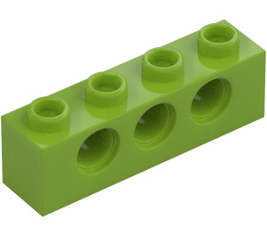 LEGO Limette Stein 1 x 4 mit Löcher (3701)