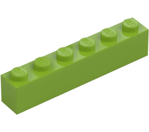 LEGO Lime Brick 1 x 6 (3009 / 30611)