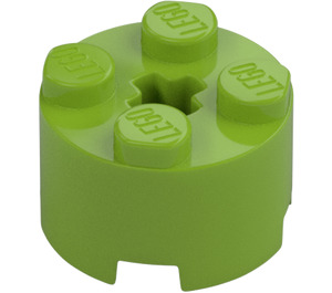 LEGO Lime Brick 2 x 2 Round (3941 / 6143)