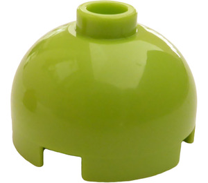 LEGO Lime Brick 2 x 2 Round with Dome Top (with Axle Holder) (3262 / 30367)