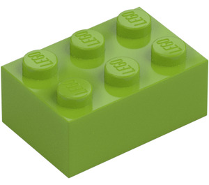 LEGO Lime Brick 2 x 3 (3002)