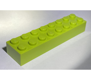 LEGO Lime Mattoncino 2 x 8 (3007 / 93888)