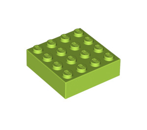 LEGO Limette Backstein 4 x 4 mit Magnet (49555)
