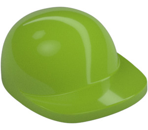 LEGO Citron Vert Casquette avec Court Incurvé Bill avec bec court courbé (86035)