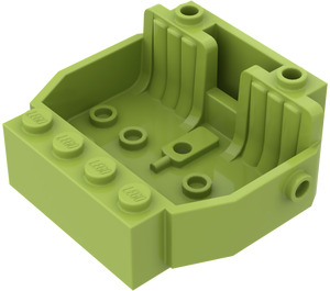 LEGO Lime Bil Bas 4 x 5 med 2 Seats (30149)