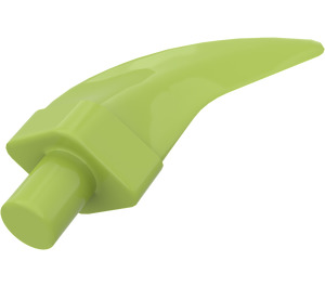 LEGO Lime Pinza con 0.5L Barra e 2L Curvo Lama (87747 / 93788)