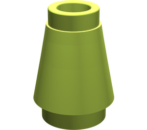 LEGO Lime Cone 1 x 1 with Top Groove (28701 / 59900)