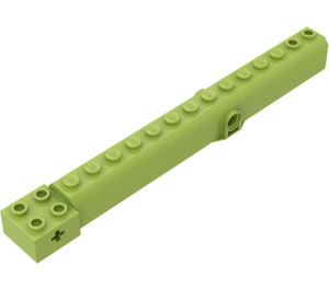 LEGO Lime Crane Arm Outside with Pegholes (57779)