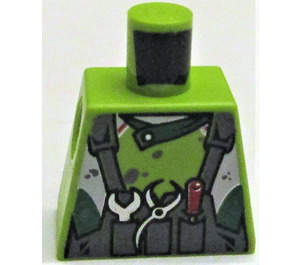 LEGO Lime Crew Member Torso uden arme (973)