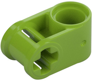 LEGO Lime Cross Block 90° 1 x 2 (Axle/Pin) (6536 / 40146)