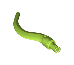LEGO Lime Curved Horn with Pin (24204 / 65041)