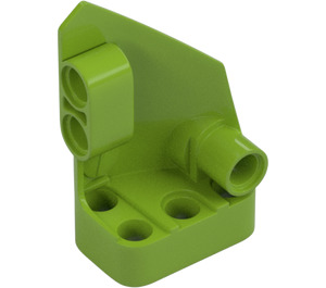 LEGO Lime Buet Panel 1 Venstre (87080)