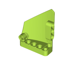 LEGO Lime Curved Panel 14 Right (64680)
