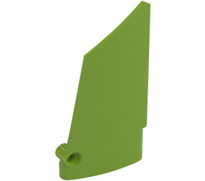 LEGO Lime Curved Panel 17 Left (64392)