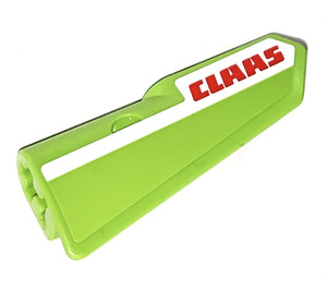 LEGO Lime Curved Panel 21 Right with Claas Sticker (11946)