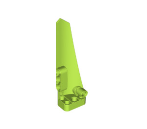 LEGO Lime Curved Panel 5 Left (64681)