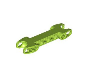 LEGO Lime Double Ball Joint Connector with Squared Ends and Open Axle Holes (89651)