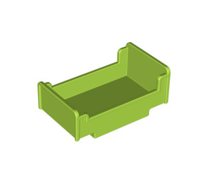 LEGO Lime Duplo Bed 3 x 5 x 1.66 (4895 / 76338)