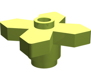 LEGO Lime Flower 2 x 2 with Angular Leaves (4727)