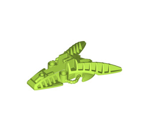 LEGO Limoen Foot 7 x 10 x 2 met Spikes (53568)