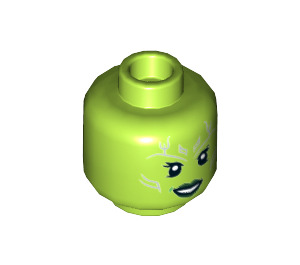 LEGO Chaux Gamora Minifigure Diriger (Goujon solide encastré) (3626 / 33371)