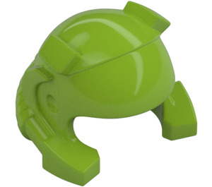 LEGO Lime Casco con Lato Sections e Headlamp (30325 / 88698)