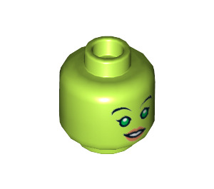LEGO Lime Hera Syndulla Minifigure Head (Recessed Solid Stud) (3626 / 18458)