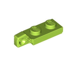 LEGO Lime Hinge Plate 1 x 2 Locking with Single Finger on End Vertical with Bottom Groove (44301)