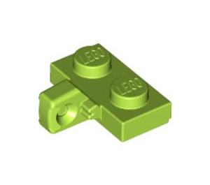 LEGO Limoen Scharnier Plaat 1 x 2 met Verticaal Vergrendelings Stub met Groef aan de onderzijde (44567 / 49716)