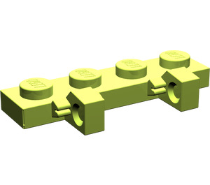 LEGO Lime Hinge Plate 1 x 4 Locking with Two Stubs (44568 / 51483)