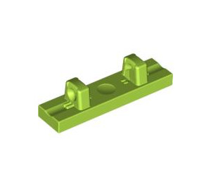 LEGO Lime Hinge Tile 1 x 4 Locking with 2 Single Stubs on Top (44822 / 95120)