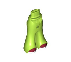 LEGO Lime Hips with Flared Trousers with Dark Red and White Shoes (105949)