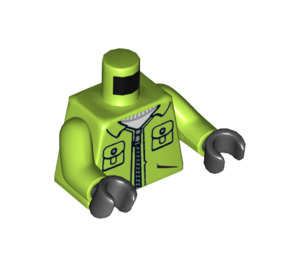 LEGO Limette Joker's Henchman (Super Heroes) Torso (973 / 76382)