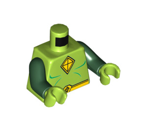 LEGO Lime Kite Man Minifig Torso (973 / 76382)