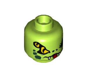 LEGO Lime Lasha Minifigure Head (Recessed Solid Stud) (3626 / 43959)